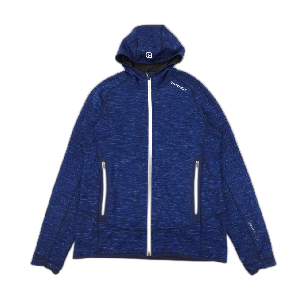 ORTOVOX Merino Wool Fleece Melange Hoody Zip Jacket Gorpcore Outdoor Athletic XL